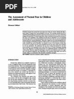 The Assessment of Normal Fear in Childre PDF