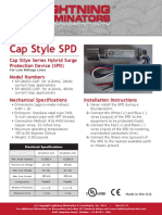 Cap Style SPD: Cap Stlye Series Hybrid Surge Protection Device (SPD) Model Numbers