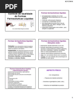 Controle de Qualidade de FF Líquidas - Alunos