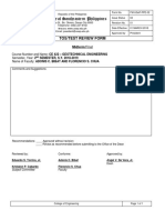 University of Southeastern Philippines: Tos/Test Review Form