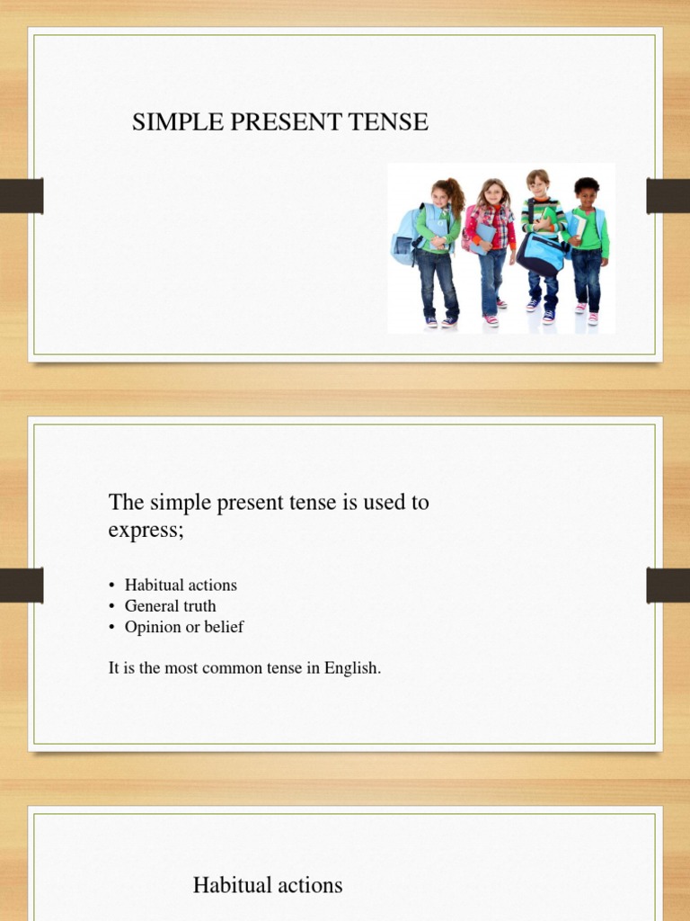 Understanding Simple Present Tense | PDF | Grammatical Tense | Verb