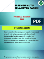 Manajemen Mutu PKM Kunciran 2018