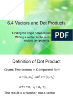 6.4 Vectors and Dot Products-0