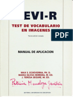 TEST DE VOCABULARIO EN IMÁGENES TEVI-R