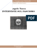 Tasca, Angelo. - Interviste Sul Fascismo (1934-1936) PDF