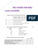 I.C.T Sample Paper For Mid-Term Revision