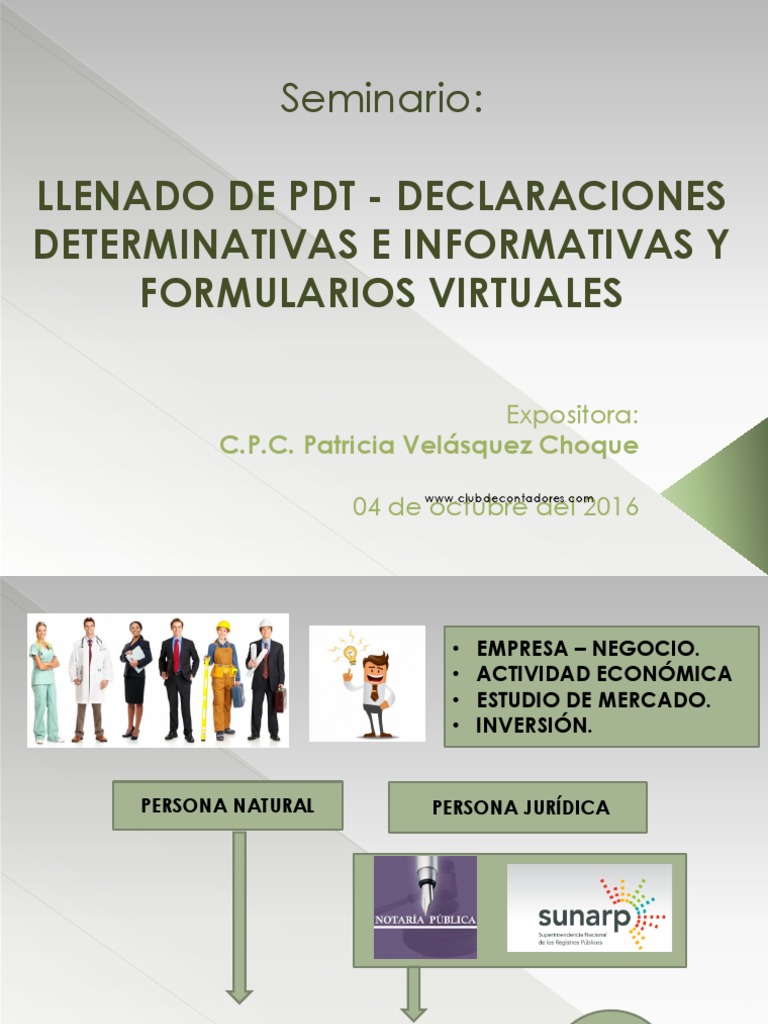 Llenado de PDT y Formularios Virtuales | PDF | aduana | Impuestos