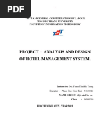 Project: Analysis and Design of Hotel Management System