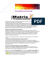 Einladung Matrix Transformation 1+2 Seminarbeschreibung Für Alle Termine