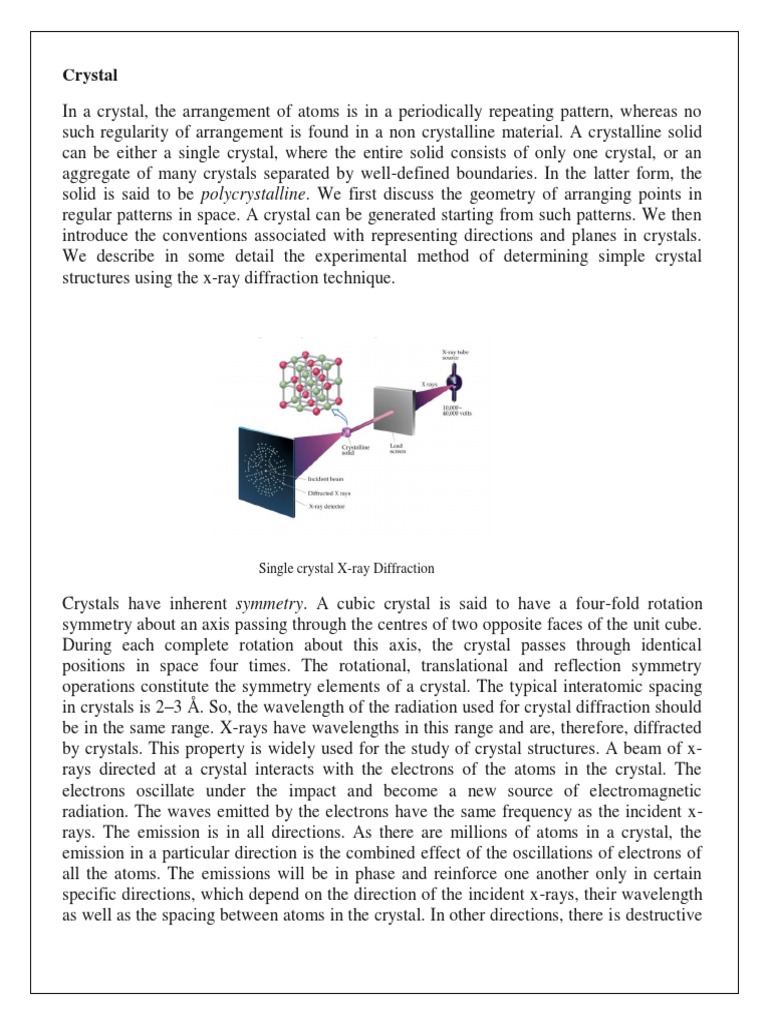 XRD Report | PDF | X Ray Crystallography | Crystal