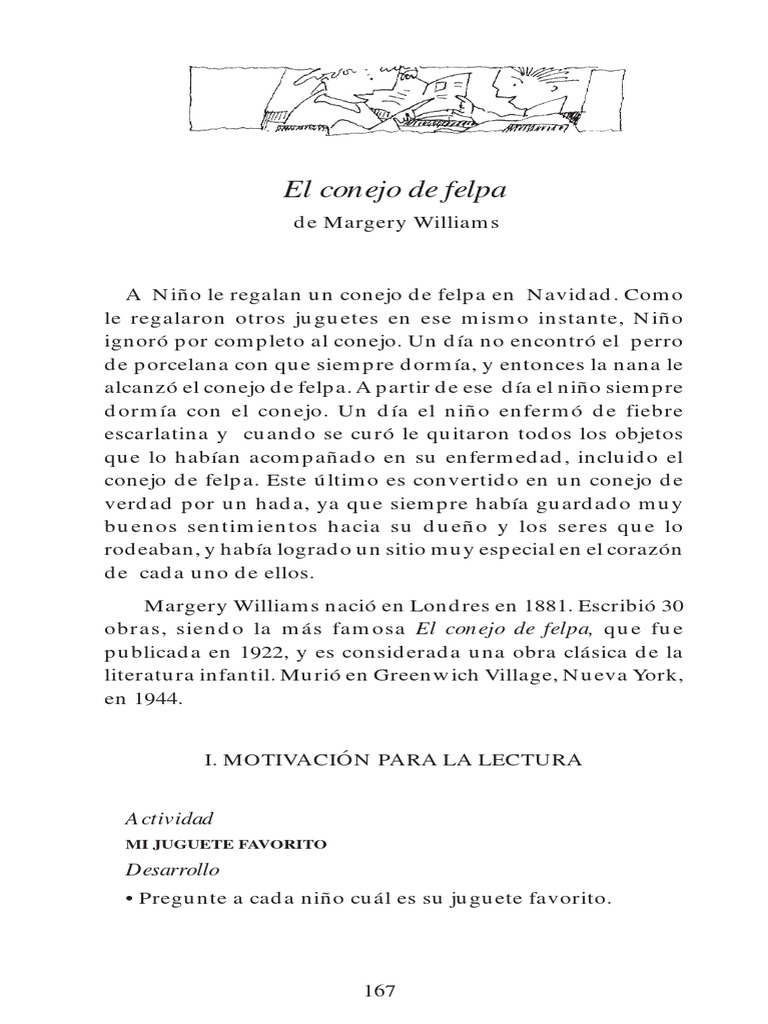libro el conejo de felpa gratis