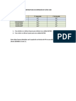 Temperaturas de Impresión HP Látex 3100 PDF