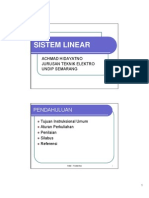 Kuliah 1 Sistem Linear