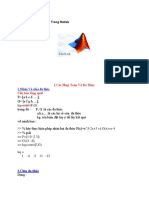 Các Phép Toán Cơ Bản Trong Matlab