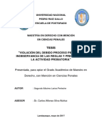 Tesis Violacion Debido Proceso Por Inobservancia Probatoria PDF