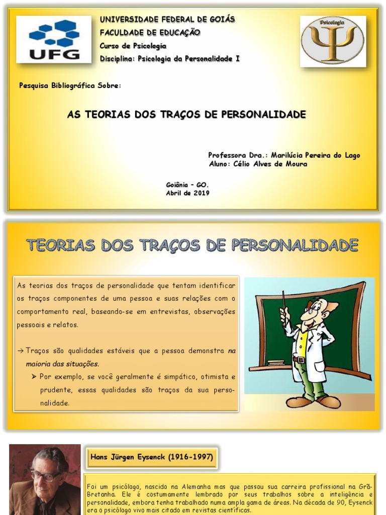 Teorias Dos Traços de Personalidade | Download grátis PDF | Psicologia ...
