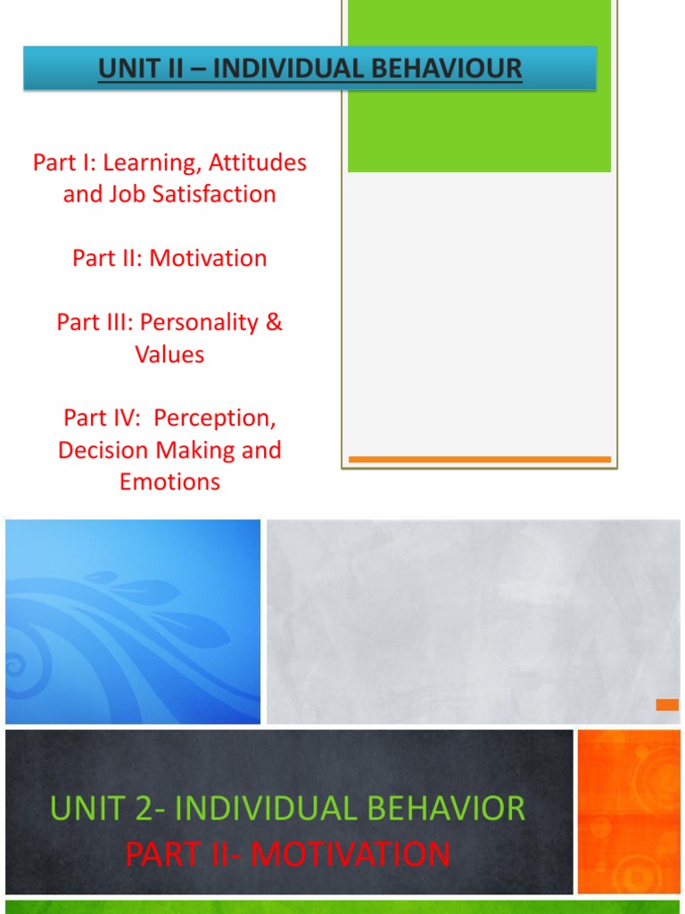 Understanding Motivation Theories in Work | PDF | Motivation | Motivational
