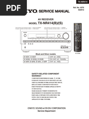 Manual service onkyo nr616 tx User manual