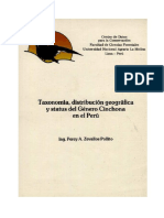 Taxonomia Distribucion Status Cinchona