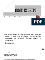 El Informe Escrito