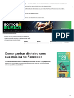 Como Ganhar Dinheiro Com Sua Música No Facebook - SomosMúsica