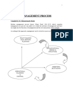 Management Process: Compiled by Dr. Mahendrenath Motah