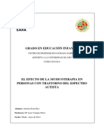 Musicoterapia y Espectro Autista