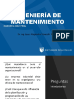 Ingeniería de mantenimiento: organización, planificación y programación