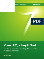 Your PC, Simplified.: Retail Pocket Guide - Fall 2009
