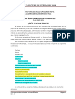 Guía elaboración informes técnicos residencias