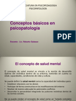 1 - Diapositivas - Conceptos Basico en Psicopatologia