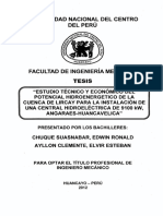 ESTUDIO TECNICO Y ECONOMICO DEL POT HIDROENERG DE LIRCAY PARA UNA CH DE 9100KW.pdf