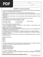 Atividade História 9º Ano