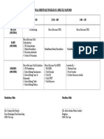 Jadual Orientasi 2018