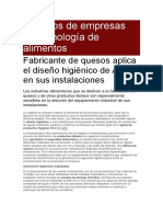 Artículos de Empresas de Tecnología de Alimentos