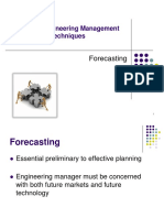 Forecasting: EM6113-Engineering Management Techniques