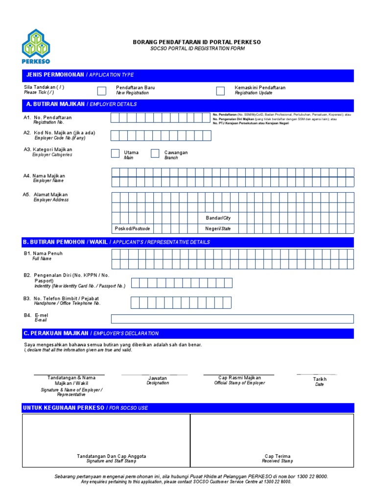 Assist Borang Pendaftaran Online Portal Pdf
