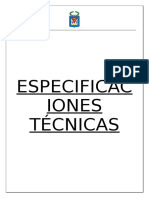 ESPECIFICACIONES TECNICAS Uchuisuma