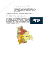 Zonas de Proyección UTM Que Corresponden A Bolivia