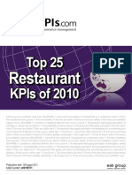 Top 25 Restaurant KPIs of 2010 smartKPIs Desktop PDF