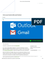 Cómo Usar Gmail en Microsoft Outlook