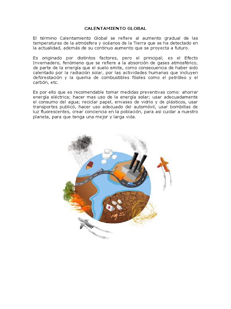 Medidas para combatir el calentamiento global | PDF | Derecho | Ciencia ...