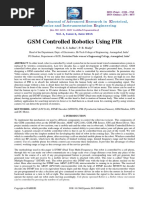 GSM Controlled Robotics Using PIR