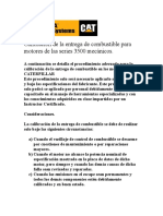 7 - Calibración de Entrega de Combustible 3500