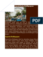 Profil Dan Sejarah Kota Balikpapan