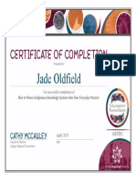 oldfield certificate