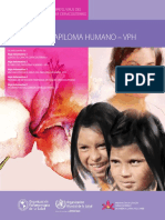 Infografía OMS - OPC Virus del Papiloma Humano