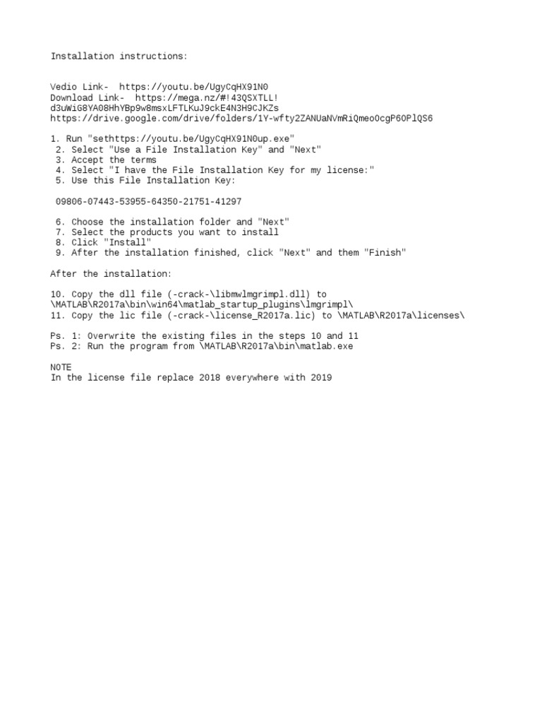Matlab Crack Procedure