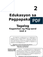 Edukasyon Sa Pagpapakatao 2 Tagalog Unit 2 Learner's Material