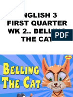 English 3 PPT 1st QTR Week 2 - Belling The Cat